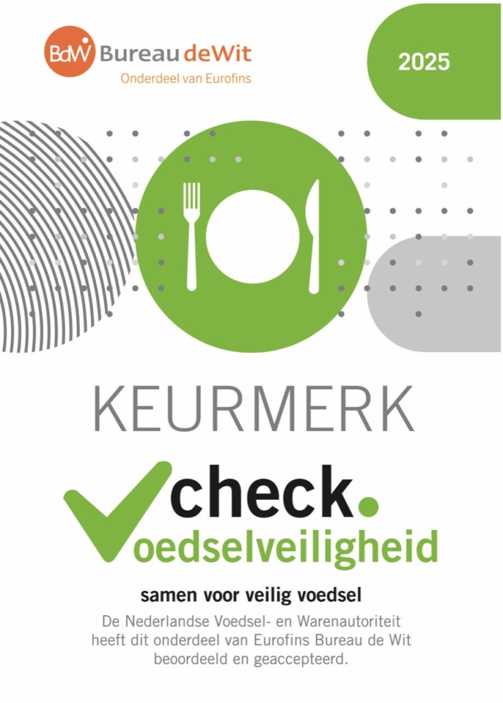 Keurmerk Voedselveiligheid voor woonzorglocatie Mariëndaal